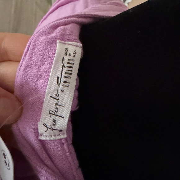 NWT Free People X CP Shades Yoko Pleated Tunic Top Lavender - Picture 8 of 9